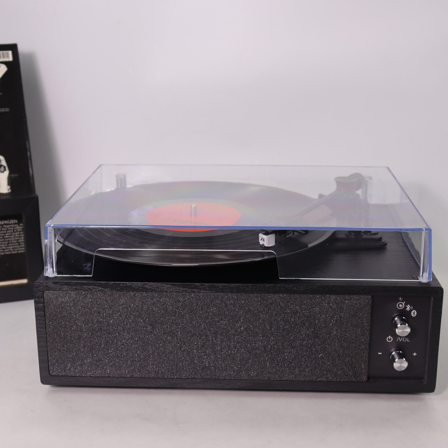 M101 Bluetooth Record Player with Built-in Stereo Speakers and EQ Control
