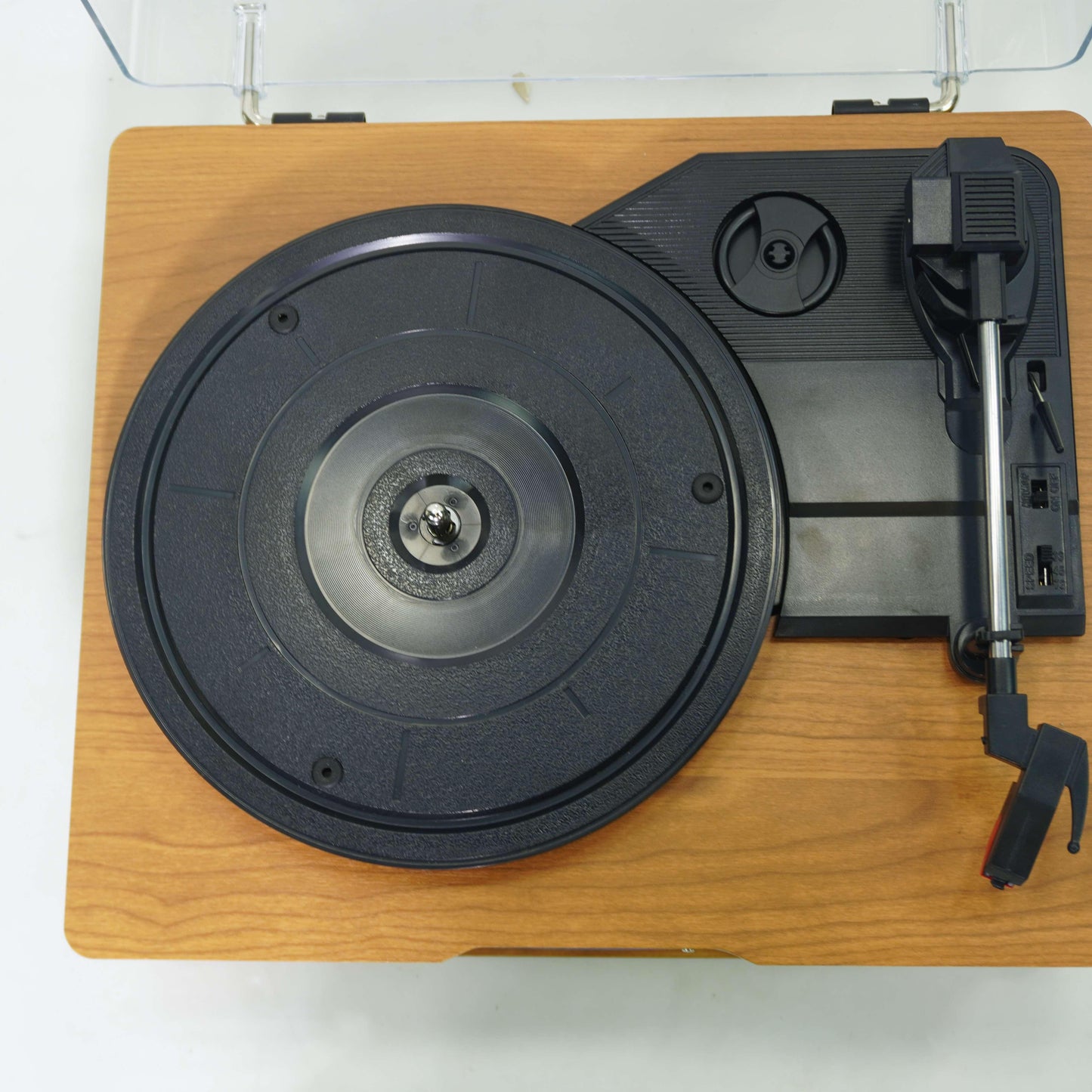TR111 3-Speed Bluetooth Record Player with AM/FM Radio and USB Recording