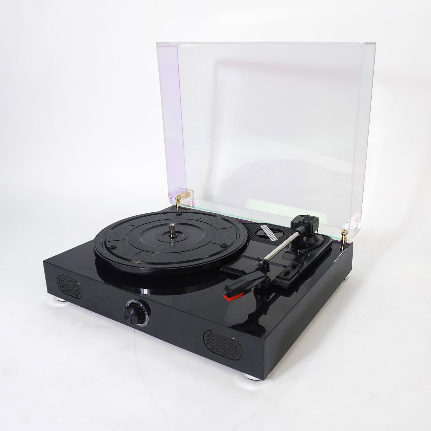 Dcolorful 211 | Designer Piano Lacquer Vinyl Record Player with Built-in Bluetooth Hi-Fi Speakers