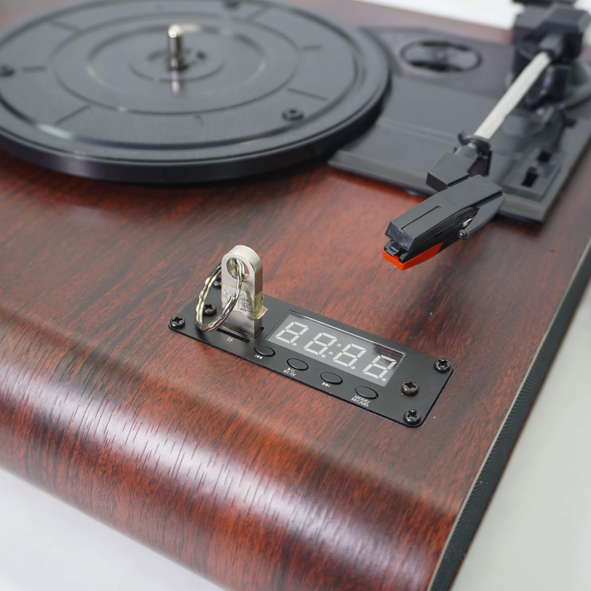 TR105 3-Speed Bluetooth Record Player with USB Recording and FM Radio