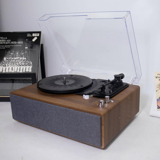 M103 Bluetooth Record Player with Bluetooth Input & Output and Built-in Speakers