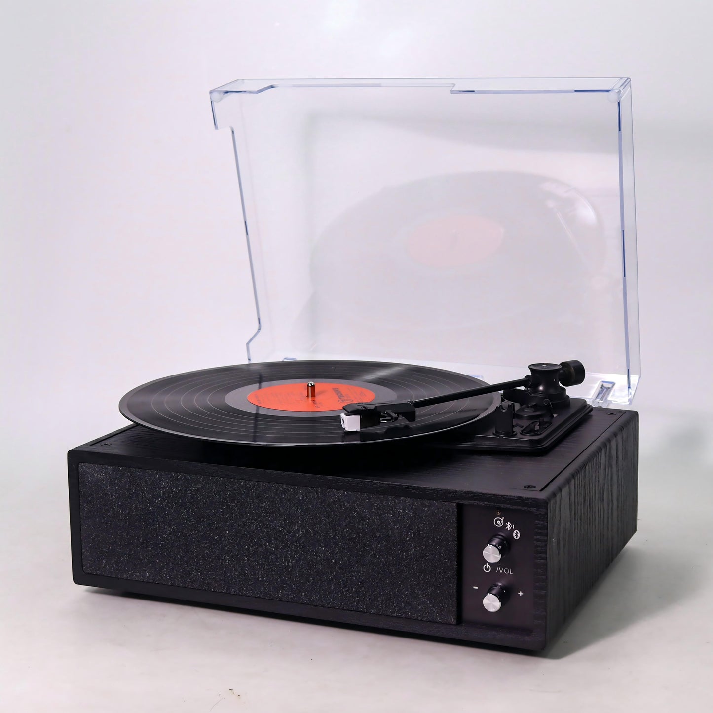 M101 Bluetooth Record Player with Built-in Stereo Speakers and EQ Control