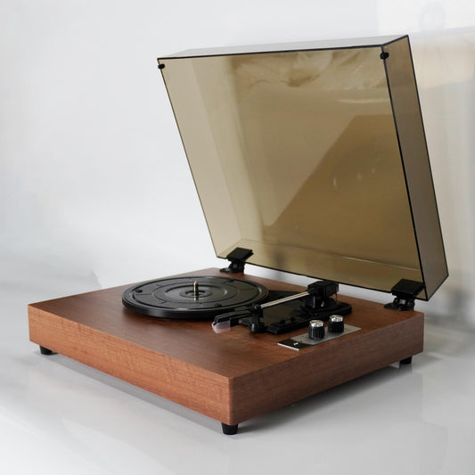 TR-L50 Vintage Turntable | Classic Vinyl Record Player with Twin Integrated Stereo Speakers