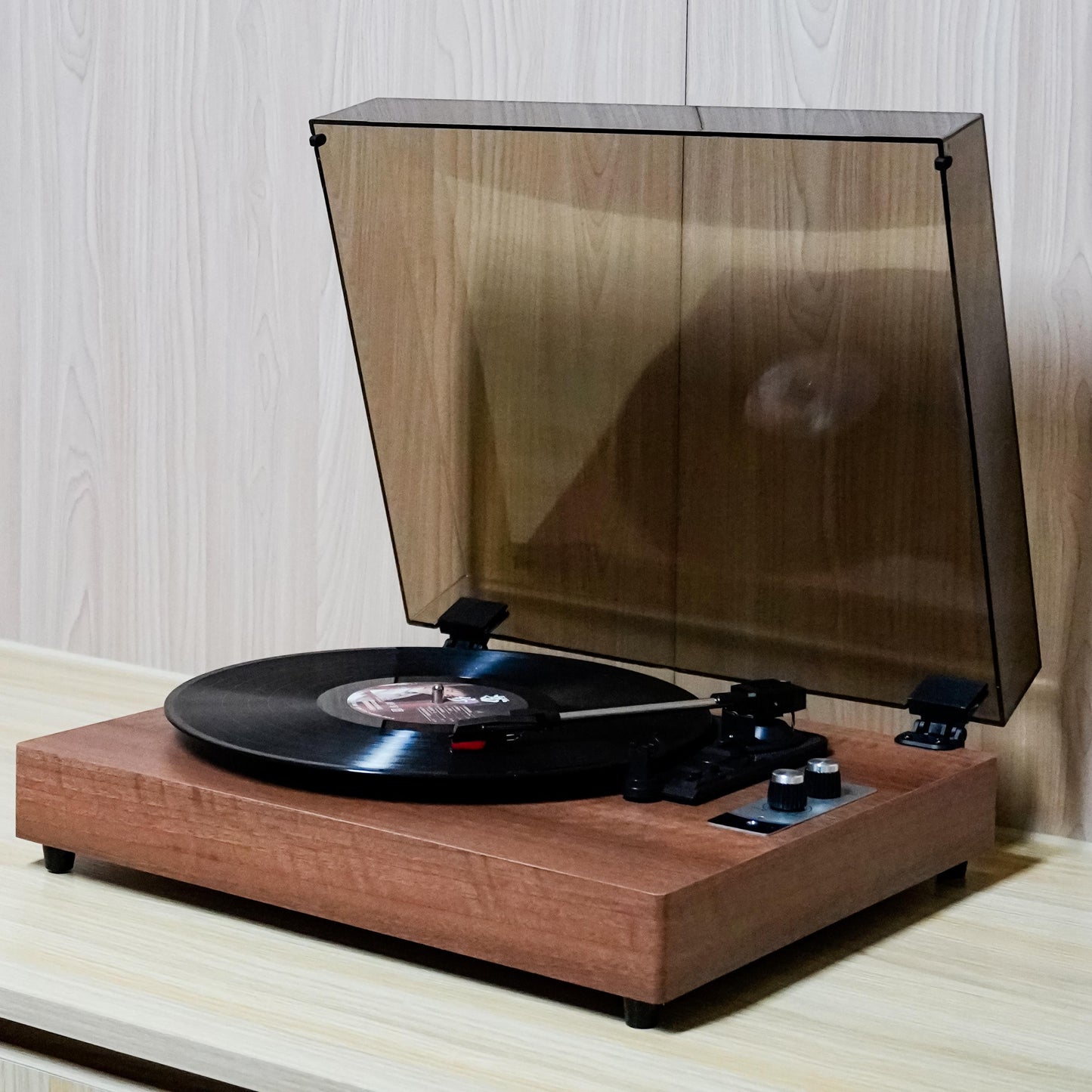 TR-L50 Vintage Turntable | Classic Vinyl Record Player with Twin Integrated Stereo Speakers