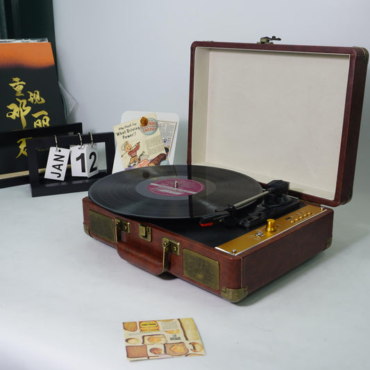 TR103-BT Retro Suitcase Style Portable Turntable