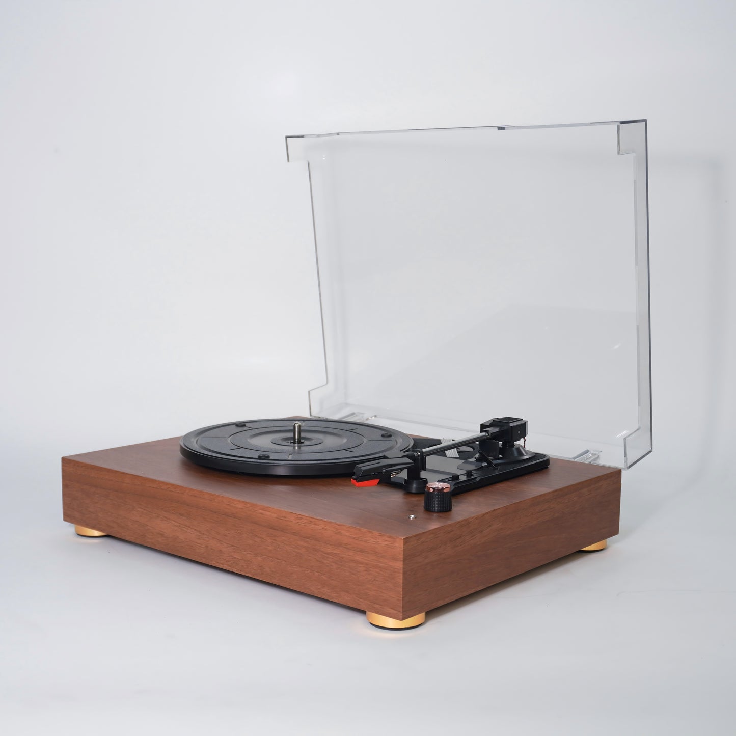 TR104 Classic Wooden All-in-One Vinyl Turntable