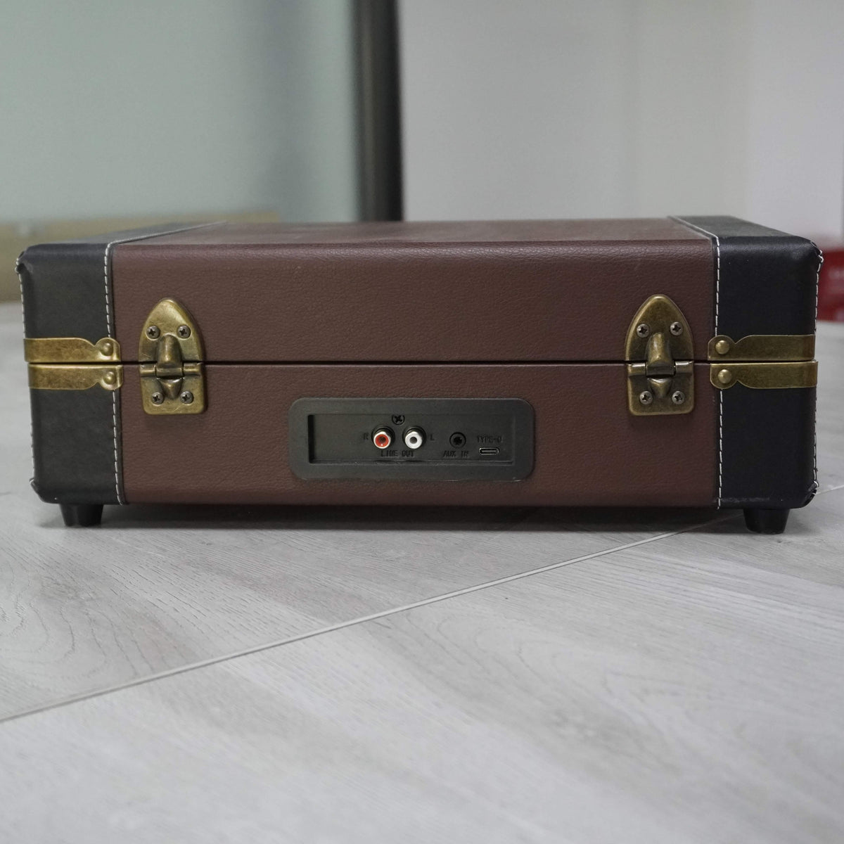 TR106 3-Speed Bluetooth Suitcase Record Player with Ruby Stylus
