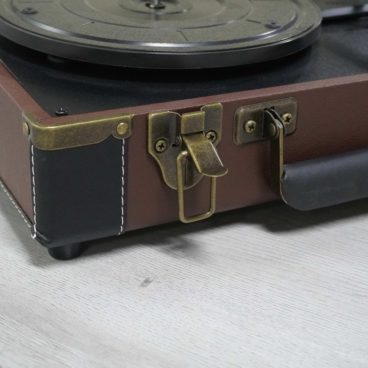 TR106 3-Speed Bluetooth Suitcase Record Player with Ruby Stylus