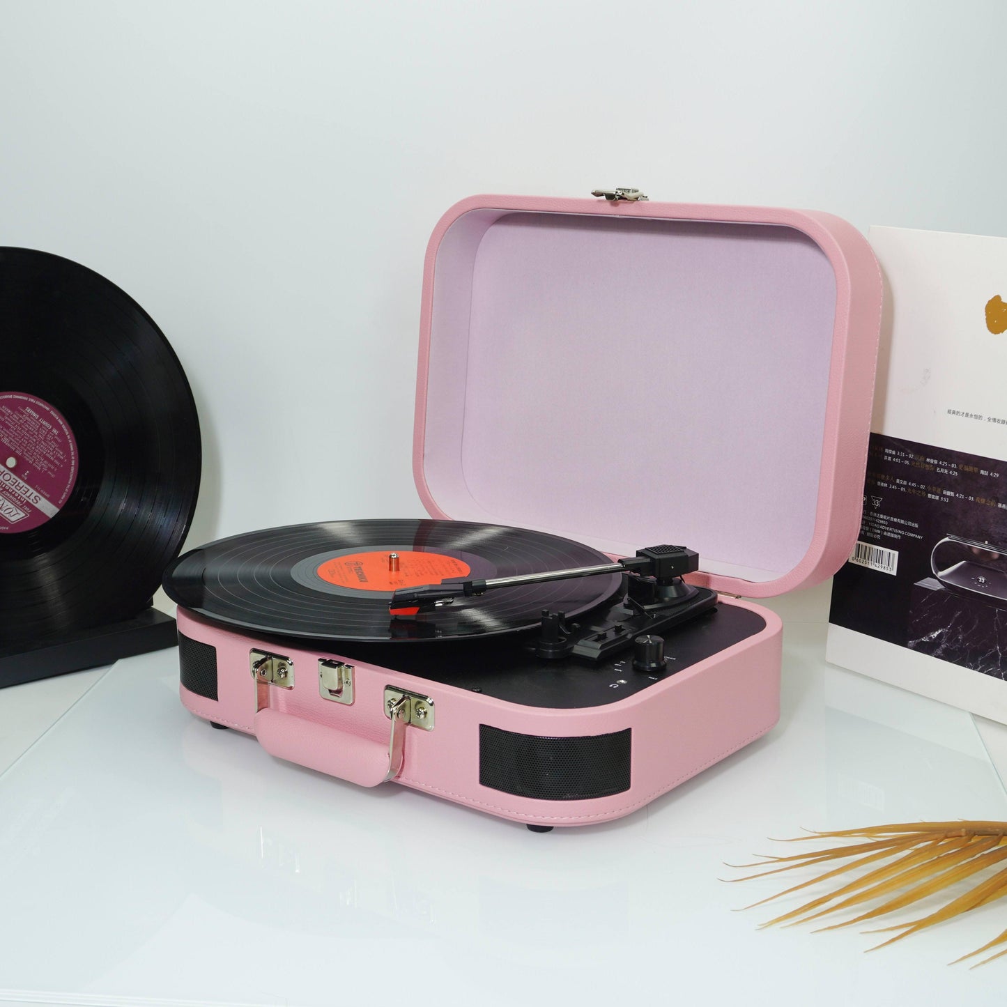 TR107 Bluetooth Suitcase Record Player with Built-in Speakers | OEM Turntable Manufacturer