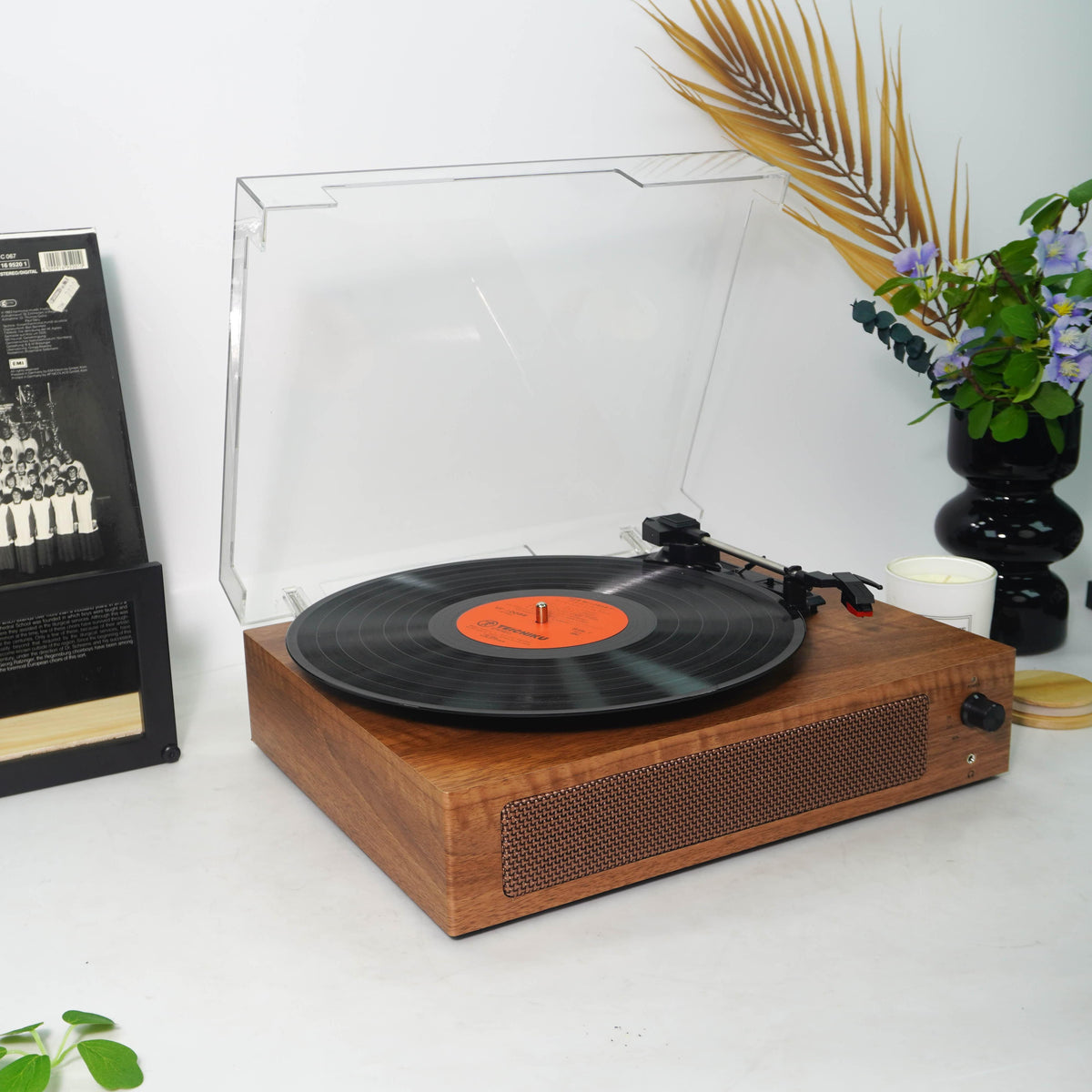 TR108-A Bluetooth Vinyl Record Player with Built-in Speakers