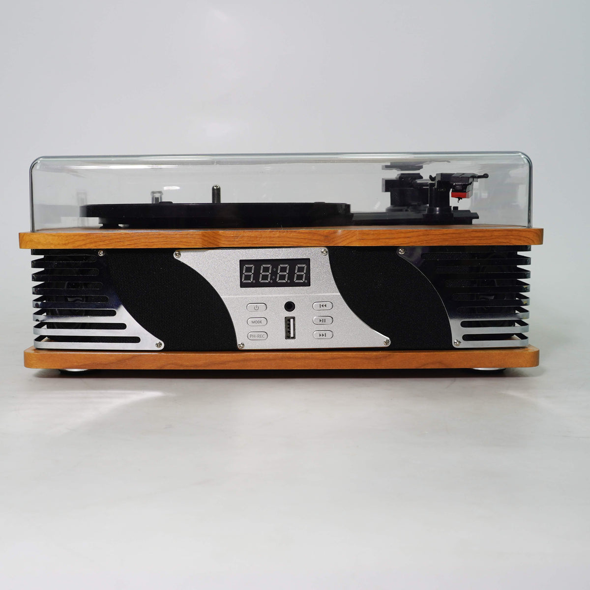 TR111 3-Speed Bluetooth Record Player with AM/FM Radio and USB Recording