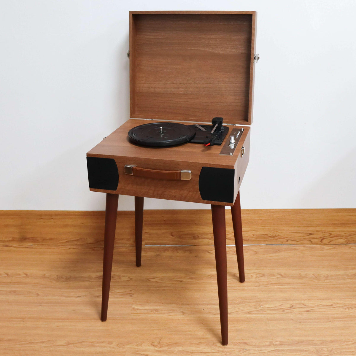TR115 Furniture-Style Bluetooth Record Player with USB Recording