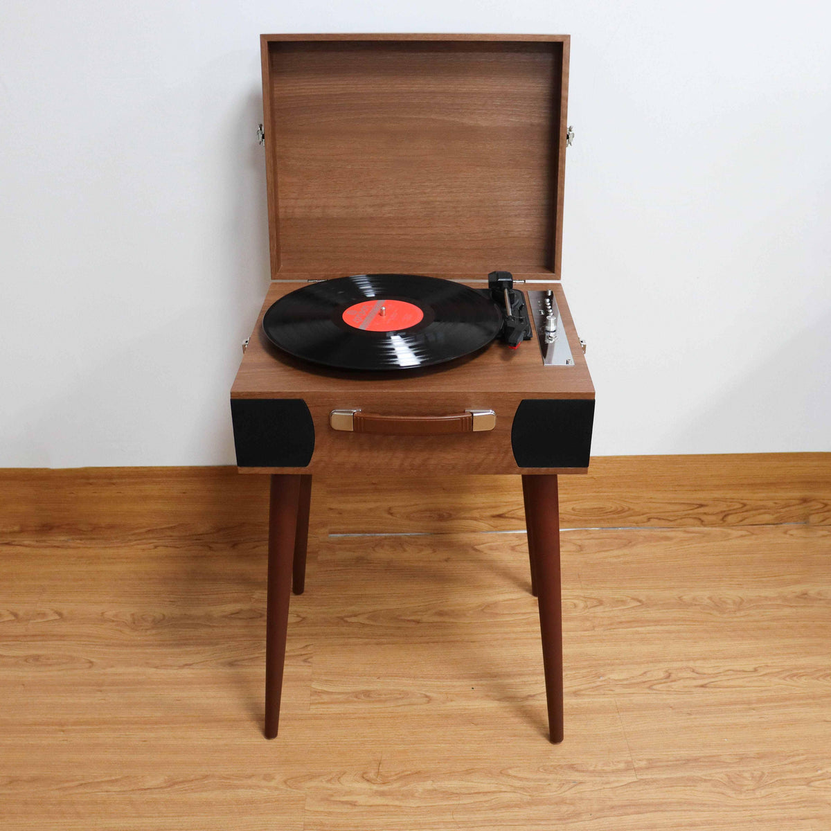 TR115 Furniture-Style Bluetooth Record Player with USB Recording