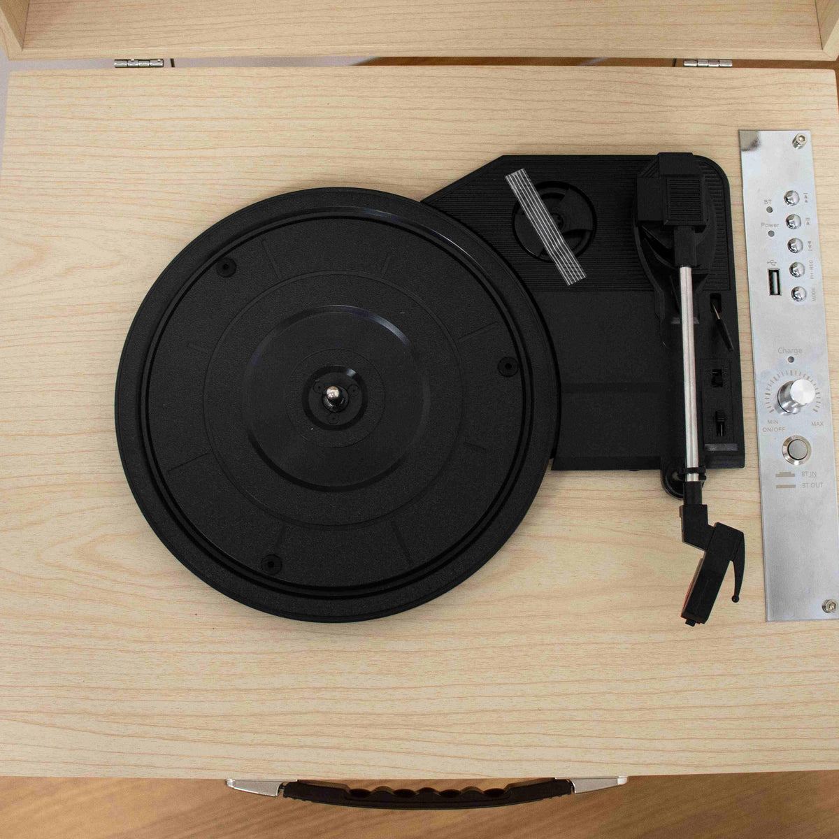TR115 Furniture-Style Bluetooth Record Player with USB Recording
