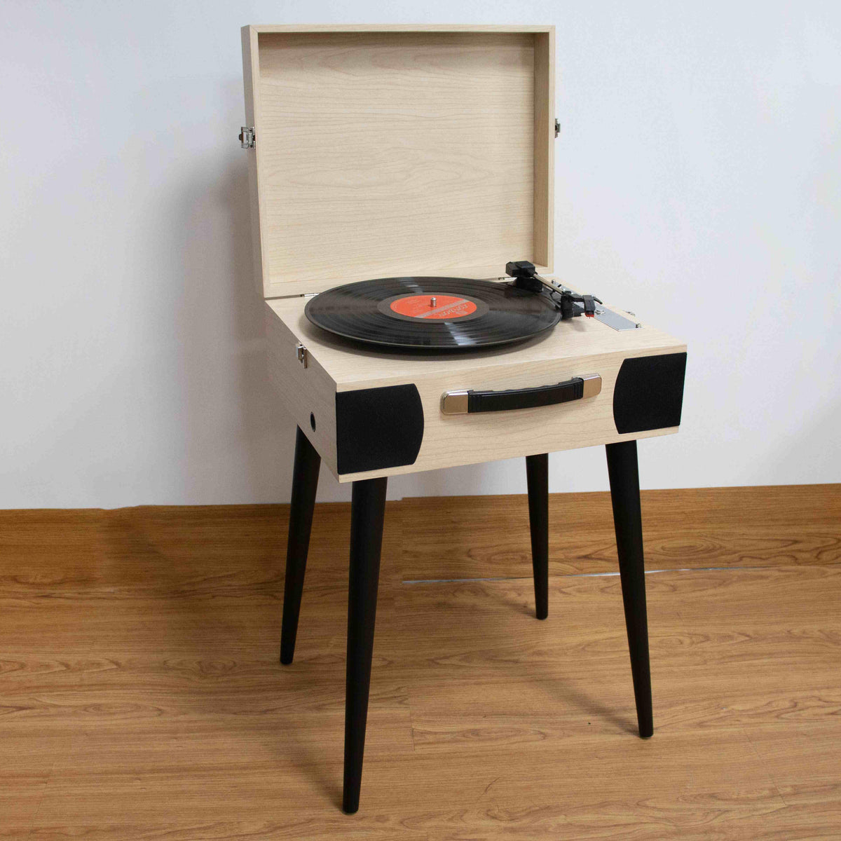 TR115 Furniture-Style Bluetooth Record Player with USB Recording