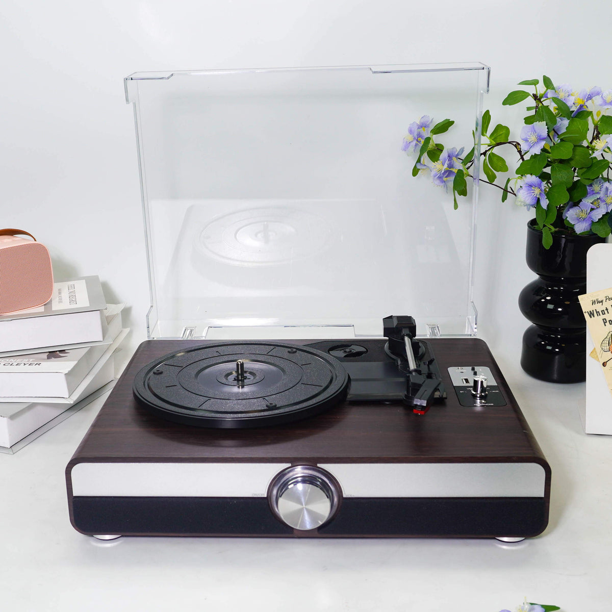 TR116 3-Speed Bluetooth Record Player with USB Recording