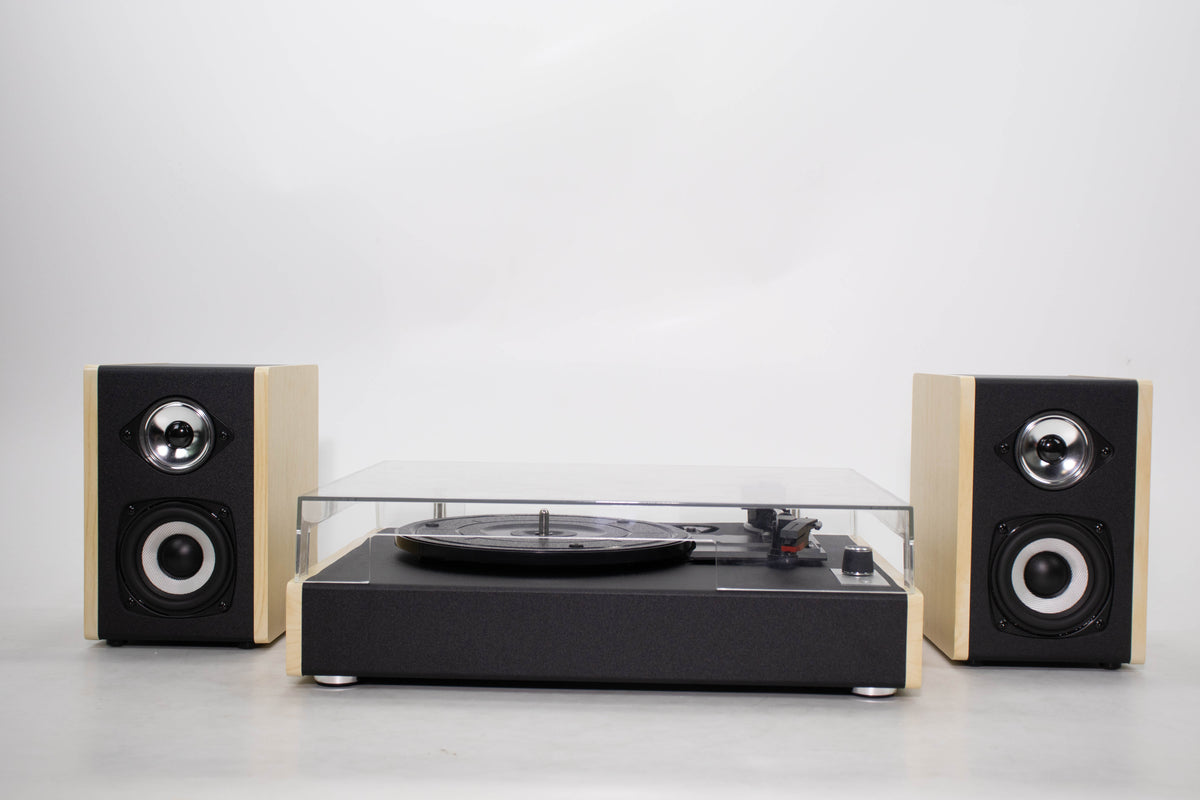 TR117 Bluetooth Turntable with External Stereo Speakers